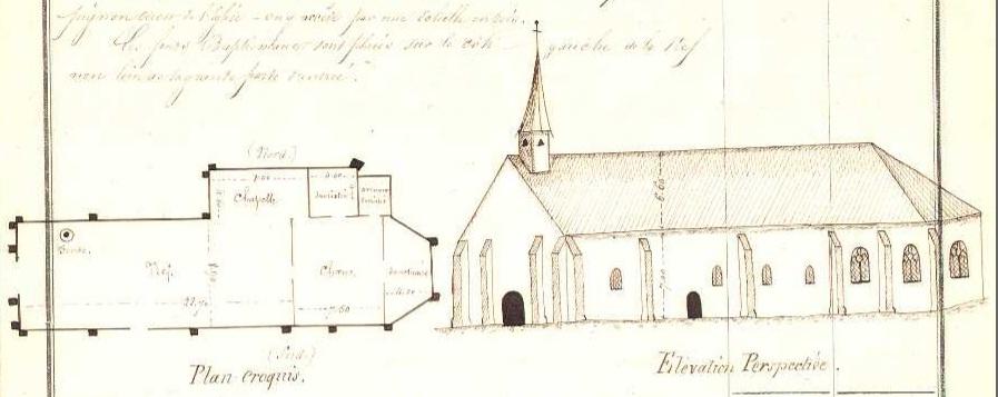 Jaudrais eglise 1868